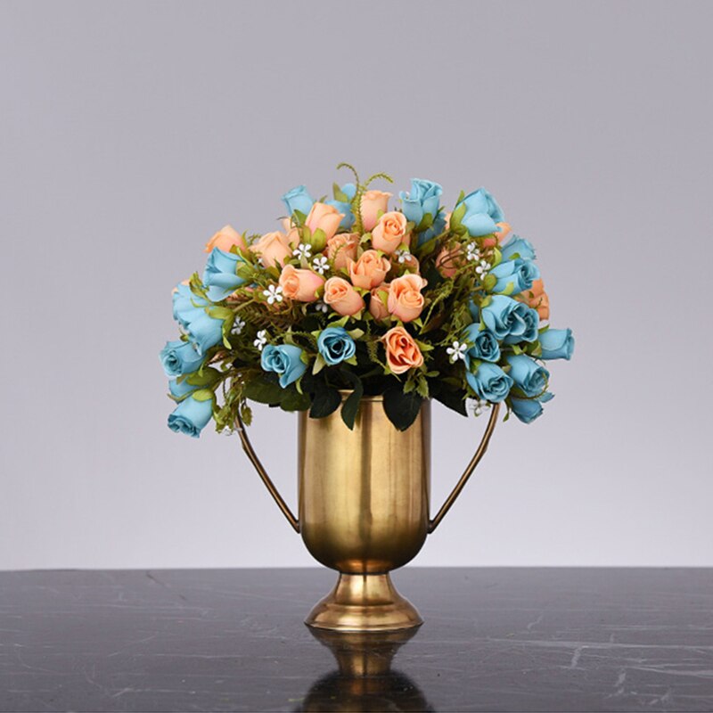 Brass Wine Ice Bucket Whiskey Cooler European Style Luxury Pure Copper Wine Barrel Holder Home Decoration Bar Whiskey Buckets