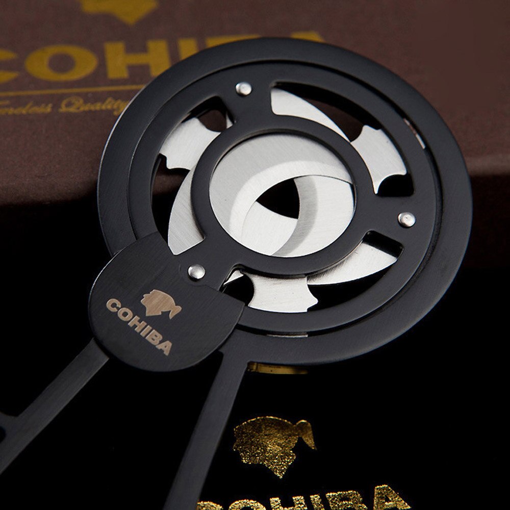 COHIBA 3 Blades Black Cigar Cutter
