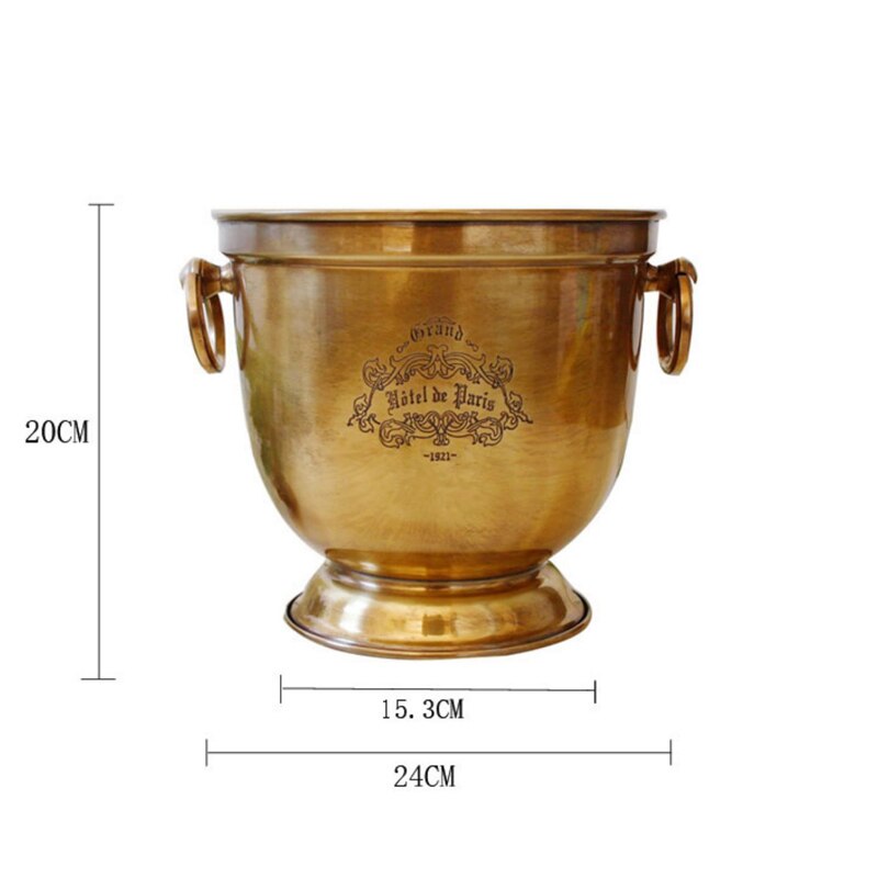 Hand Carved Brass Ice Buckets