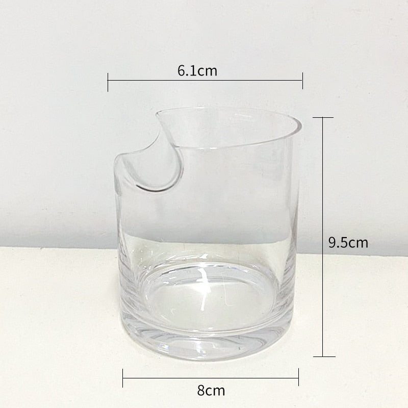 Whiskey Glass w/ Cigar Holder
