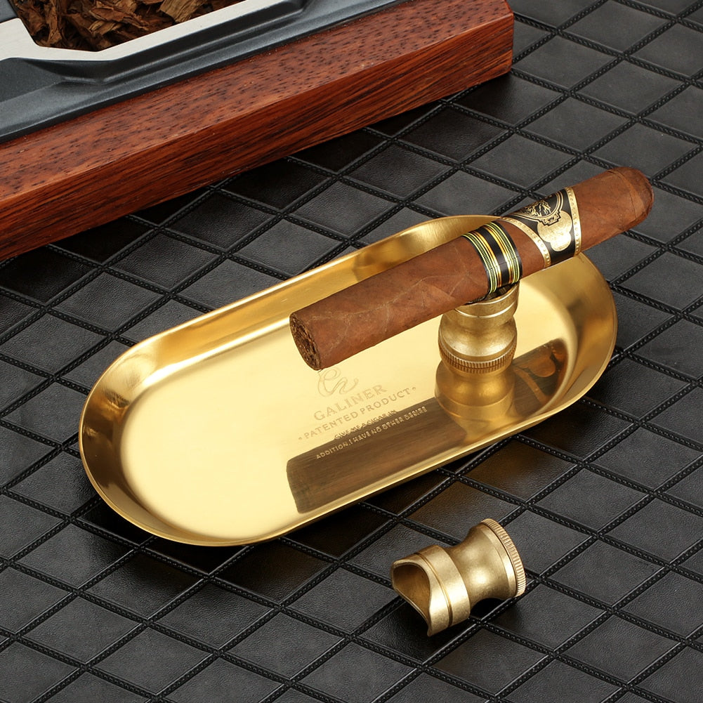Golden Cigar Ashtray