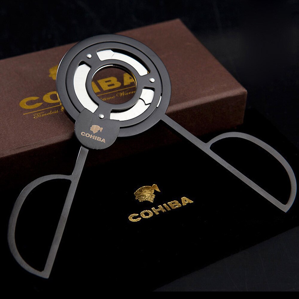 COHIBA  3 Blades Black Cigar Cutter