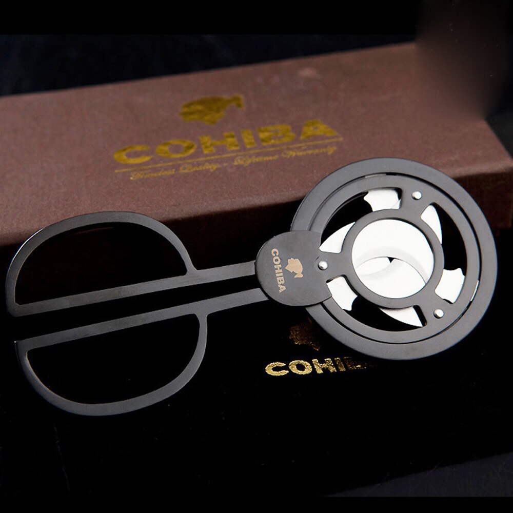 COHIBA  3 Blades Black Cigar Cutter