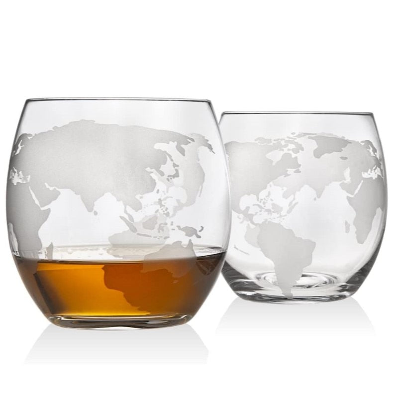 Whiskey Decanter Globe Set