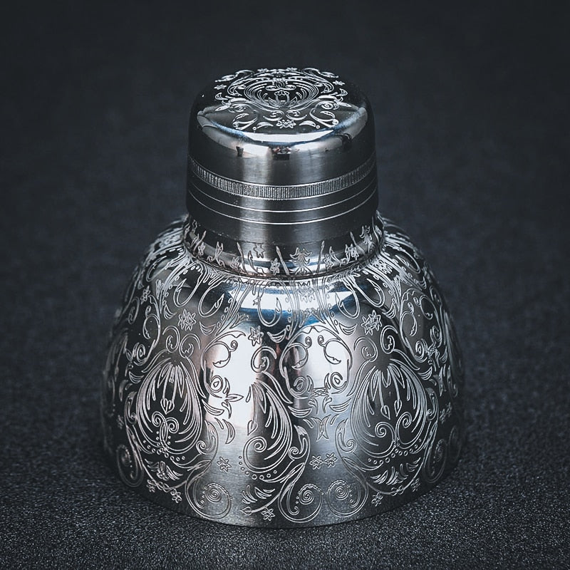 Stainless Steel Engraved Cocktail Shaker