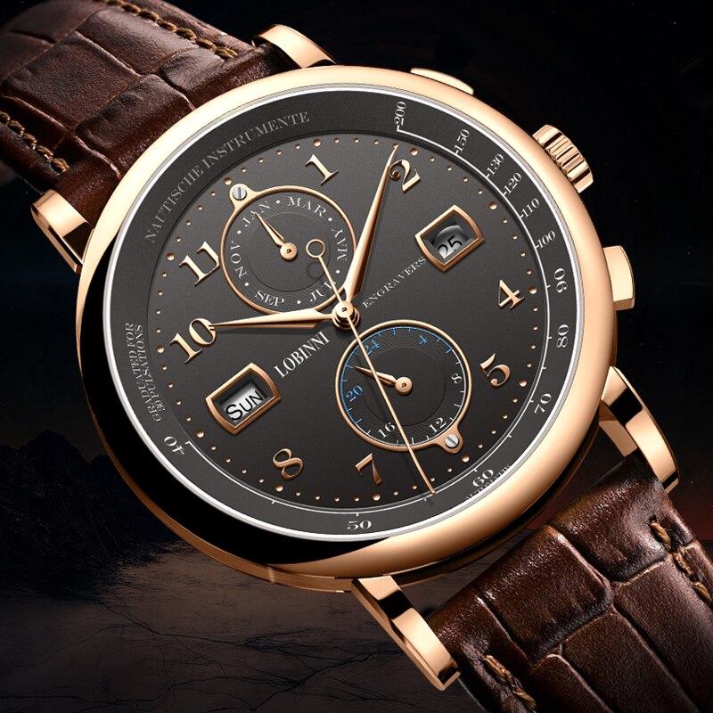 LOBINNI Luxury Fashion Men's Wristwatch