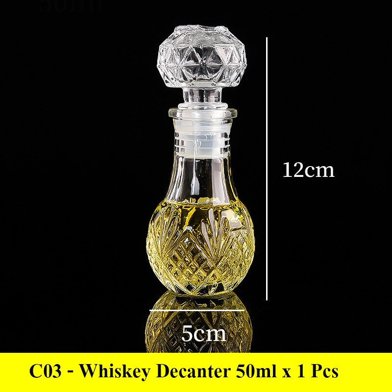 Whiskey Decanters- 50 and 100 mL