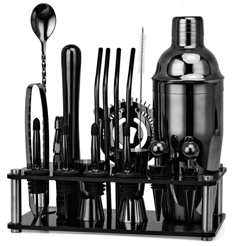 Complete Stainless Steel Bartender Kit