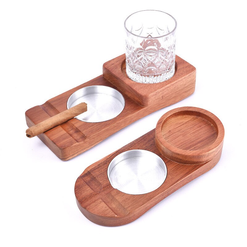 Modern Ashtray w/ Whiskey and Cigar rests