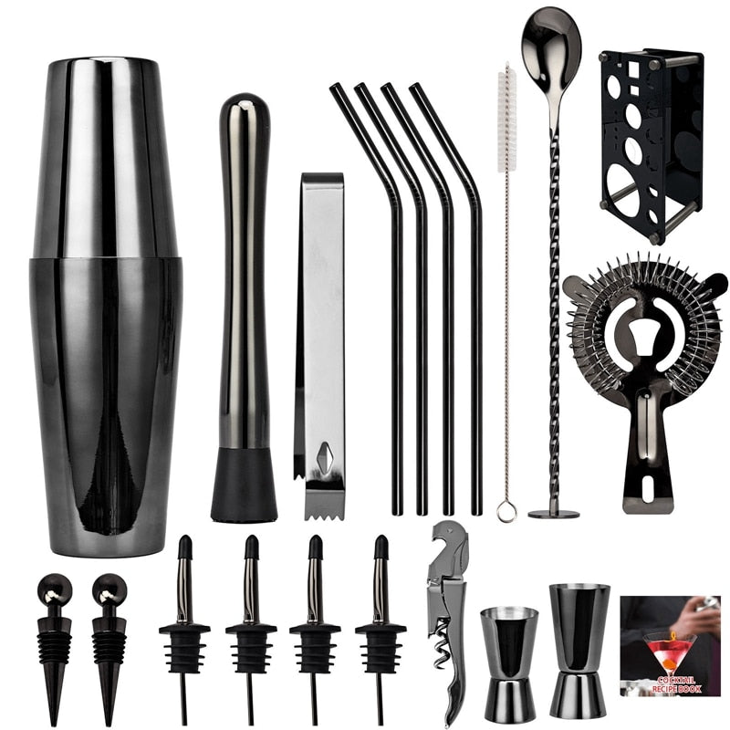 Complete Stainless Steel Bartender Kit