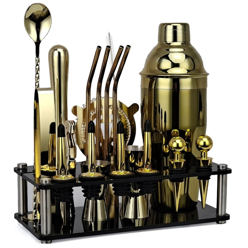 Complete Stainless Steel Bartender Kit