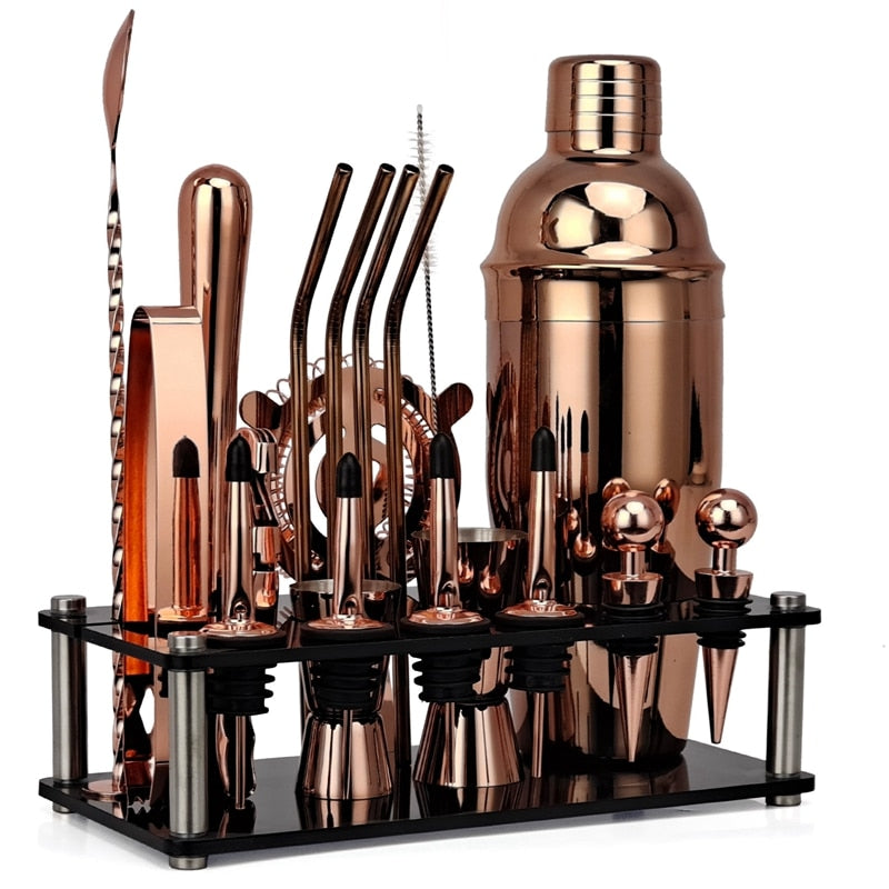 Complete Stainless Steel Bartender Kit