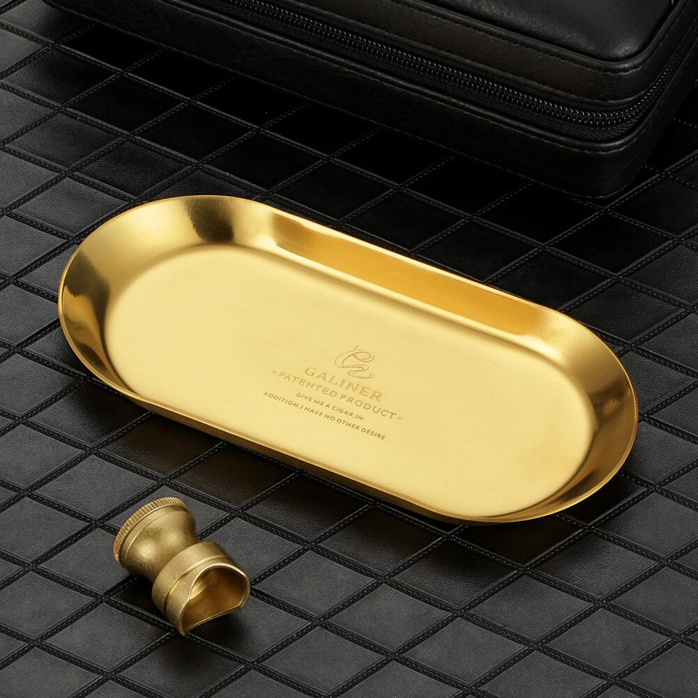 Golden Cigar Ashtray