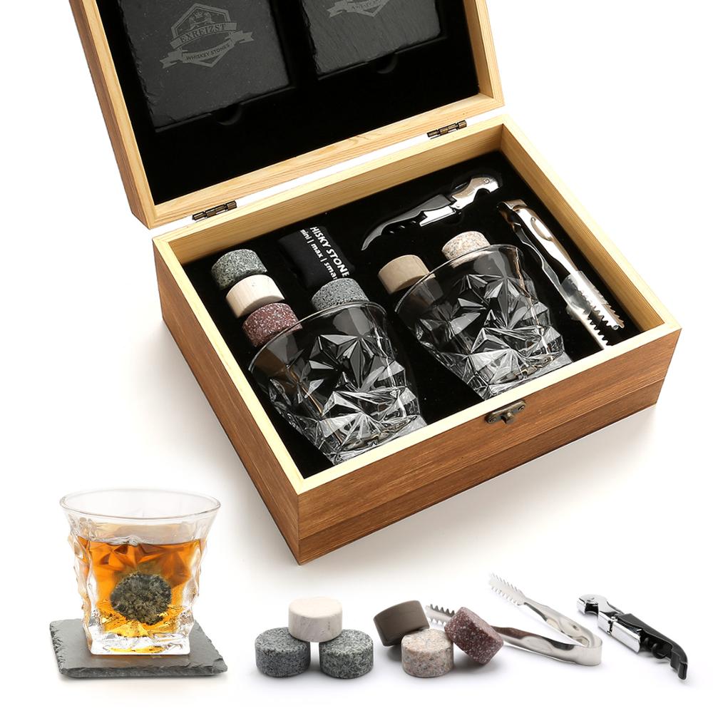 Whiskey Stones Gift Set - Whiskey Glass Set of 2